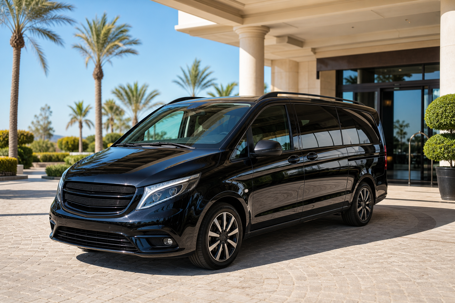 Black Vito VIP transfer vehicle